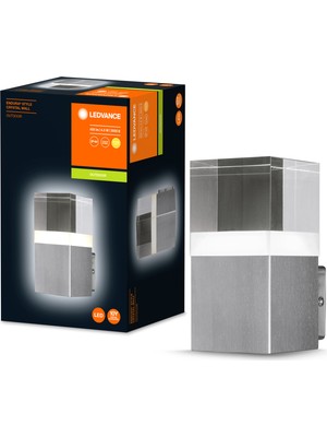 Ledvance Endura Style Crystal Wall 4.5W 3000K 400LM IP44 Sarı Işık Paslanmaz Çelik Inox Dış Mekan Aplik