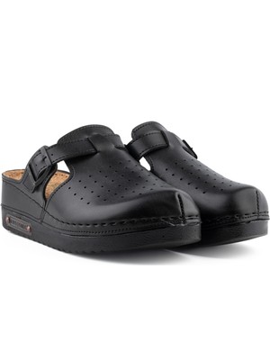 Mantar Tabanlı Ortopedik Kapalı Sabo Kadın Terlik - Anatomic Comfort