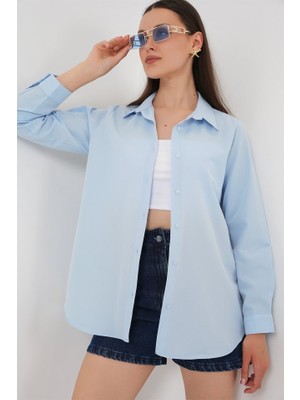 Passense Uzun Kol Basic Gömlek 20279 - Mavi
