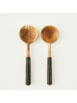 Riva Salata Servis Seti Naturel (27X8 Cm)