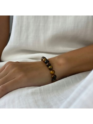 A+ Kalite | Eşsiz Taşın Büyüsü: Kaplan Gözü Doğal Taş Bileklik > Sertifikalı - Handcrafted