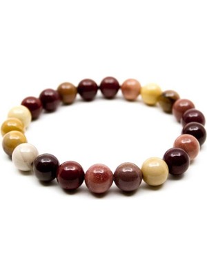 Yeryüzünün Renkleri Mokaïte: Unisex Doğal Taş Bileklik