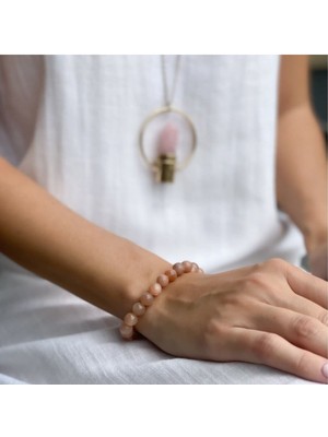 Kadın Güneş Taşı Kristal Doğal Taş Bileklik