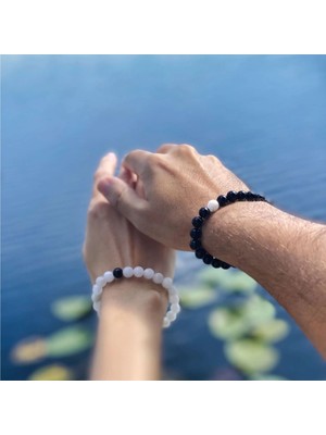 A+ Kalite | Aşkın Ahengi: Yin Yang Sevgili Bilekliği > Sertifikalı - Handcrafted