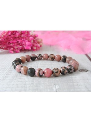 Kadın Rhodonite Doğal Taş Bileklik