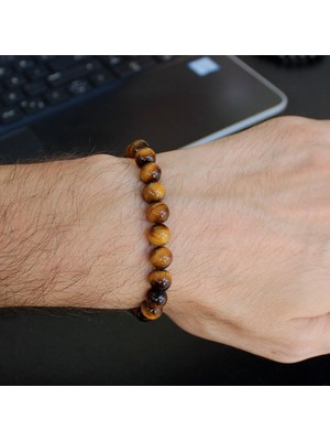 Sarı Kaplan Gözü Bileklik - Doğal Zarafet