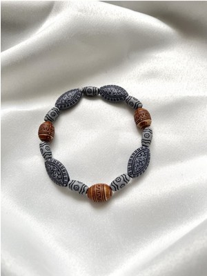 Ahşap Meditasyon Bilekliği | Ruhunuzun Yolculuğuna Mistik Bir Dokunuş! > Handcrafted