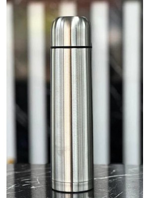 Biton Toptan Biton  1 Lt Çift Katmanlı Sus 304 Çelik Inox Termos, süt- Mama- Kamp- Piknik Termosu 12 Saate Kadar Sıcak Soğuk Tutma