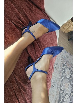 015 048 Topukla Kadın Abiye Sedef Kadeh Topuk Ayakkabı