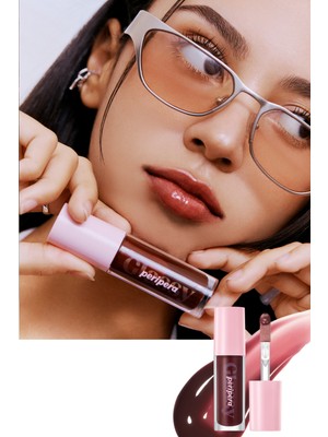 PERIPERA Ink Glasting Lip Gloss (6 Made it) Vişne Çürüğü Renkli Dudak Parlatıcısı Dolgun ve Işıltılı Bitiş