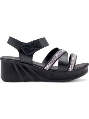 Voga 2100-198 Kadın Sandalet Siyah