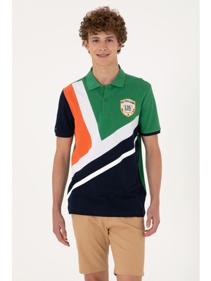 U.S. Polo Assn. Erkek Regular Fit Polo Yaka Yeşil Tişört 50300164-VR054