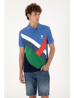 U.S. Polo Assn. Erkek Regular Fit Polo Yaka İndigo Tişört 50300126-VR028