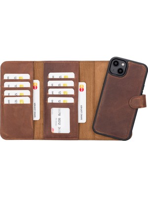 Sarac Store Apple iPhone Gerçek Deri Telefon Kılıfı