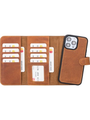 Sarac Store Apple iPhone Gerçek Deri Telefon Kılıfı