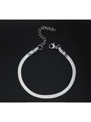 Kuşkaya Ticaret İtalyan Çelik Bileklik | 316l Çelik - Kararmaz | Silver Renk