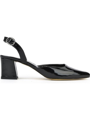 Ziya, Kadın Hakiki Deri Topuklu Ayakkabı 1511030Z2555 Siyah