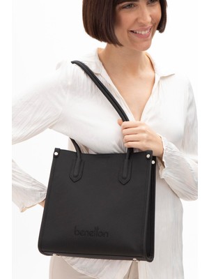 Benetton Kadın Kol Çantası BNT1610 Siyah