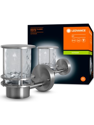 Ledvance Endura Classic Post Up E27 Duy IP44 Paslanmaz Çelik Mlz. Dış Mekan Aplik