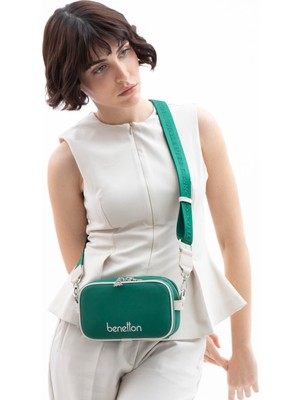 Benetton Kadın Kol Çantası BNT1626 Zümrüt Bej