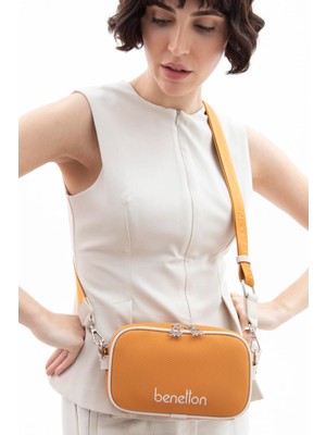 Benetton Kadın Kol Çantası BNT1626 Hardal Bej