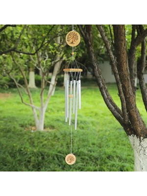 Yaşam Ağacı Sembollü Metal Rüzgar Çanı