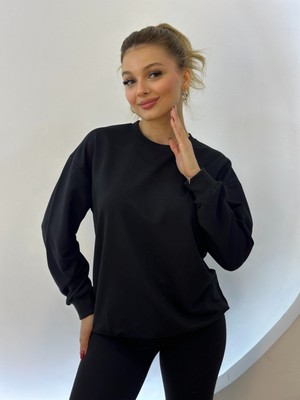 Düz Renk Kadın Sweatshirt