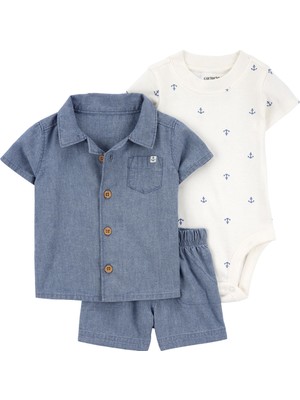 Erkek Bebek Alt Üst Set