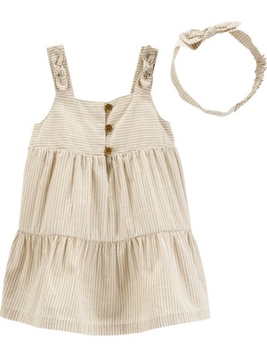 Kız Çocuk Bebek 2'li Elbiseli Set