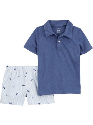 Erkek Bebek Şortlu Set