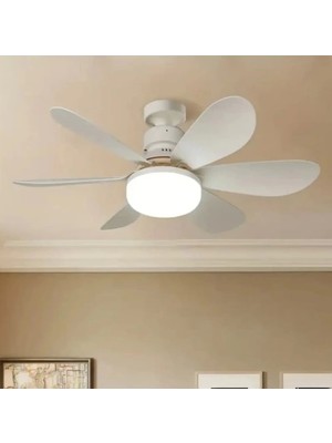 Cata Lodos Fan 62W Ledli E-27 Duy A Takılabilen 6 Kanatlı Kumandalı Tavan Vantilatörü