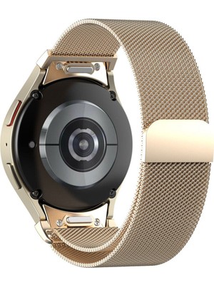 Samsung Watch Fe / 6 / 7 40/44MM - Watch 6 Classic 43/47MM Uyumlu Bas/çıkar Pim Hasır Metal Kordon