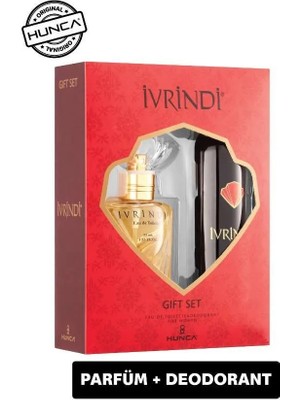 İVRİNDİ Ivrindi Kadın Parfümü 55 Ml ve 150 Ml Deodorant Hediyelik Seti Şık Tasarım