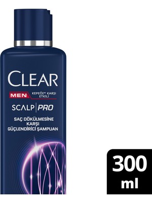 Clear Men Scalp Pro Güçlendirici Şampuan Saç Dökülmesine ve Kepeğe Karşı Etkili 300 ml