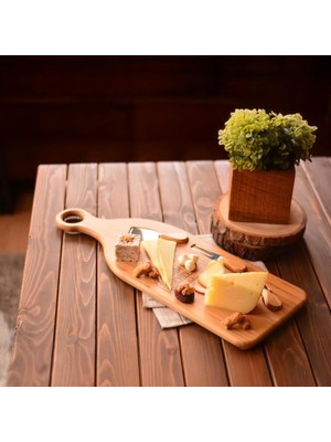 Dev Boy Bambu Peynir Sunum Tabağı, Meyve Yiyecek Tahta Sunum Tabağı 4 Parça | Doğal ve Şık Bambu Peynir Sunum Tabağı - Lezzetli Atıştırmalıklarınızı Şık Bir Şekilde Sunun! (56CM*20CM*1.5CM)