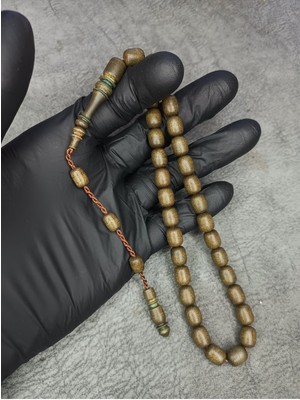 Sistemli Usta Işi Üst Düzey Doğal Şimşir Ağacı Tesbih