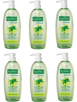 Komili Bebe Şampuan 750 Ml. Doğal Zeytinyağlı (6'LI)