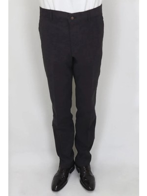 Toricelli Fistan Store Erkek Kahverengi Rahat Kalıp Yandan Cep Boru Paça Büyük Beden Kışlık Keten Pantolon