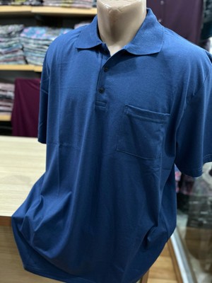 Erkek Polo Yaka Düğmeli Cepli T-Shirt