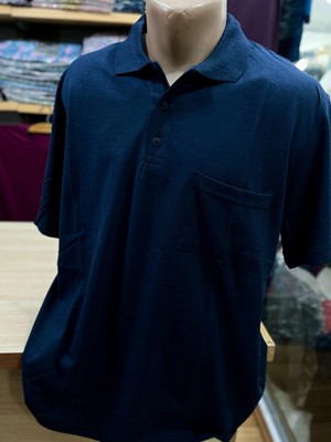 Erkek Polo Yaka Düğmeli Cepli T-Shirt