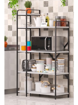 Egemev Kahve Köşesi Mutfak Bangosu Çok Amaçlı Dolap Büyük Boy Fırın Dolabı Cay Kahve Airfryer Dolabı