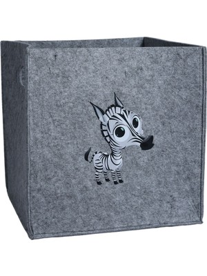 Çok Amaçlı Keçe Organizer Sepet Çocuk Odası Oyuncak Sepeti