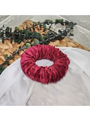 Nişam Tepsisi Süleme Halka Kadife Pofuduk Fincan Altı Bordo