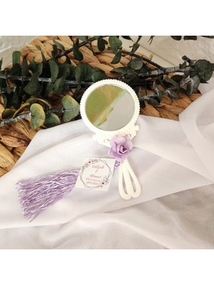 Plastik Ayna Yuvarlak Figürlü 20 Adet Nikah Hediyesi