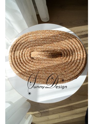 Jüt Hasır Sepet Düzenleyici Organizer Kapaklı Sepet Düzen Dekor 20X10 cm