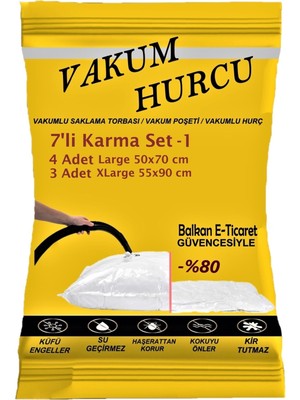 7'li Karma Set-1 Vakumlu Hurç - Vakumlu Poşet -