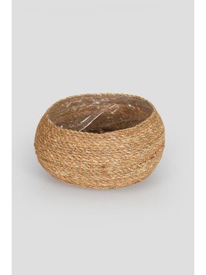 Doğal Örgü Saksılık, Su Geçirmez Iç Kaplama, Ev/ofis Dekorasyon Sepeti