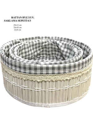 3 Lü Stil Pinterest Sepet Dekoratif Ev Düzenleyici Boyları Görselde