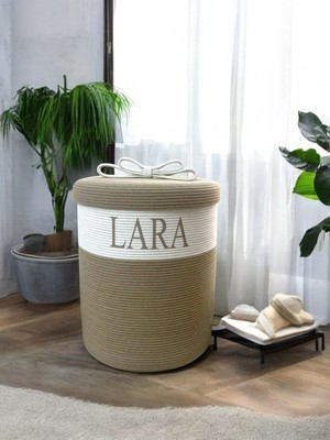 Kişiye Özel Isimli Düzenleyici , Çamaşır Sepeti , Oyuncak Sepeti , Kapaklı Sepet , Organize