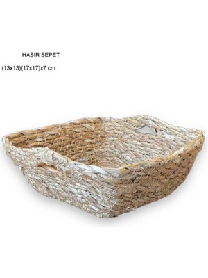 Bambu ve Hasır Sepet Dekoratif Ev Düzenleyici Boyları Görselde